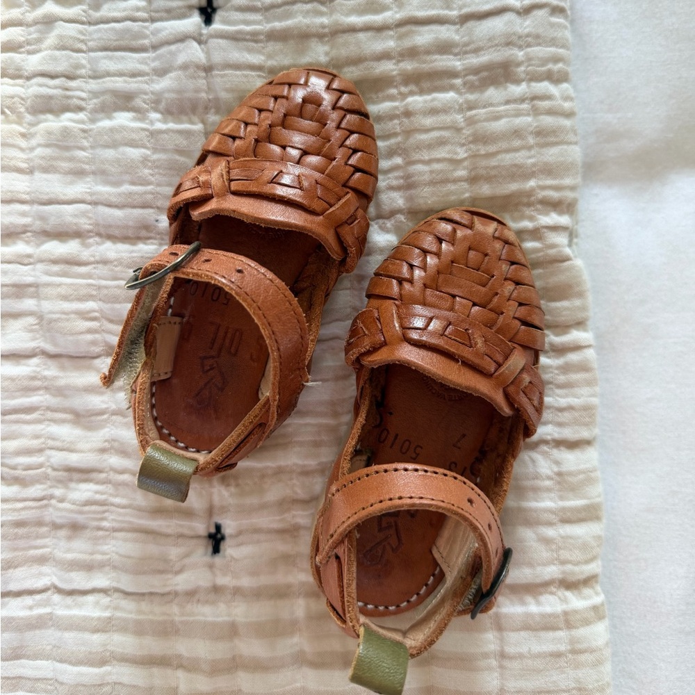 Charming Tan Kids Sandals